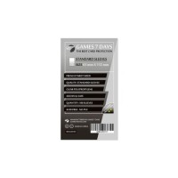 Протектор для карт Games 7 Days 61 х 112 мм, French Tarot, 100 шт (STANDART) (GSD-016111)