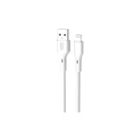 Дата кабель USB 2.0 AM to Lightning 1.0m Rock XO (NB230_L_White)