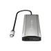 Концентратор J5create USB-C 9-in-1 2xUSB 3.2 + 2xUSB-C PD + 2xHDMI 4K + DisplayPort + SD/TF + RJ45 1000Mbps gray (JCD397-N)