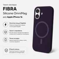 Чохол до мобільного телефона BeCover FIBRA Silicone OmniMag Apple iPhone 16 Dark Purple (716225)