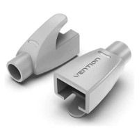 Ковпачок конектора RJ45 Strain Relief Boots Gray PVC Type 100 Pack Vention (IODH0-100)