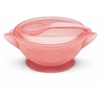 Набір дитячого посуду Nuvita COOL 6м+ Рожевий дорожній (NV1421COOLPINK)