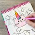 Набір для творчості Ses Creative Книжка-розмальовка - Єдиноріжки (00111S)