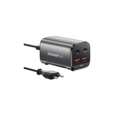 Зарядний пристрій Essager 2xUSB-C + 2xUSB 67W GaN (ECT2AC-JYB0G-Z)