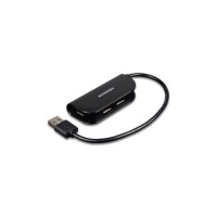Концентратор AXAGON USB 2.0 to 4xUSB 2.0 0.2m black (HUE-X4B)