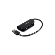 Концентратор AXAGON USB 2.0 to 4xUSB 2.0 0.2m black (HUE-X4B)
