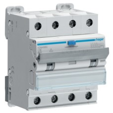Диференціальний автоматичний вимикач Hager 4-п. 16A C 30mA (6kA) A (B) (ADM466C)