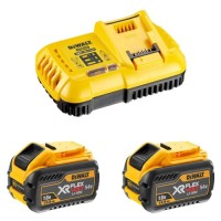 Набір акумулятор + зарядний пристрій DeWALT ЗП 18V, 54V, вихідний струм 8А, 2x12Ah(54V) (DCB118Y2)