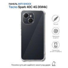 Чохол до мобільного телефона BeCover Anti-Shock Tecno Spark 40C 4G (KM4k) Clear (714706)