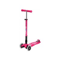 Самокат Micro Maxi Deluxe LED Рожевий (MMD096)