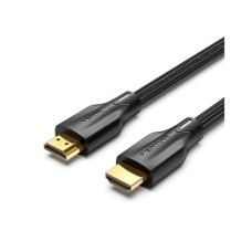Кабель мультимедійний HDMI M to HDMI M 1.5m 8K cotton braided black Vention (AAUBG)