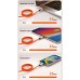 Дата кабель USB-C to USB-C 2.0m PD240W magnetic Cabletime (CA915729)