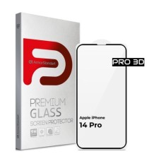 Скло захисне Armorstandart Pro 3D Apple iPhone 14 Pro Black (ARM66355)