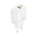Зарядний пристрій BOROFONE BN27 Fuente 1xUSB-C PD20W + 1xUSB QC3.0 White (6941991120268)