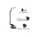 Настільна лампа Baseus Comfort Reading Mini Clip Lamp with battery Dark Gray (DGRAD-0G)