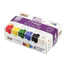 Гуашеві фарби ZiBi KIDS Line -2 гуаш, 6 кольорів х 20 мл (ZB.6610)