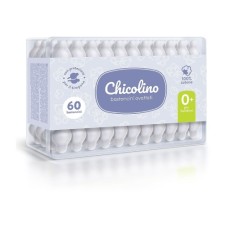 Ватні палички Chicolino з обмежувачем, 60 шт (4823098407485)