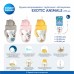 Поїльник-непроливайка Canpol babies Exotic Animals з трубочкою і обтяжувачем 270 мл Рожева (56/606_pin)