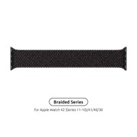 Ремінець до смарт-годинника Armorstandart Braided Solo Loop для Apple Watch 42 (Series 11-10)/41/40/38 Black Unity Size 2 (120 mm) (ARM64894)
