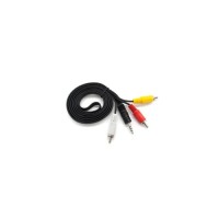 Кабель мультимедійний 3.5mm M to 3xRCA M 1.5m black Voltronic (YT-3.5(M)/3хRCA(M)-1.8Cu)