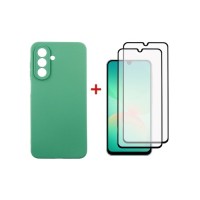 Чохол до мобільного телефона Dengos Kit Samsung Galaxy A26 Soft + 2 pcs glass (Mint) (DG-CTG2P-12)