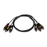 Кабель мультимедійний 3xRCA M to 3xRCA M 1.8m Atcom (10711)