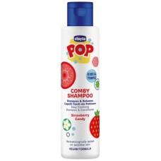 Дитячий шампунь Chicco Pop Strawberry Candy 2 в 1 від 6 років, 250 мл (12372.00)