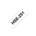 Стрічка для принтера етикеток UKRMARK B-HS251, термоусадочная трубка 23,6мм х 1,5м, black on white, совместимая с HSe251 (CBHS251)