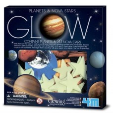 Ігровий набір 4М Сяючі наклейки Планети і 20 зірок (00-05635)
