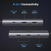Концентратор Ugreen USB3.1 Type-C to HDMIx2 4K60Hz (8k30Hz)/USB3.0x2/Type-C/PD 100W CM498 (15852)