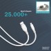 Дата кабель USB 2.0 AM to Lightning 2.0m 12W white Digitus (AK-600108-020-W)
