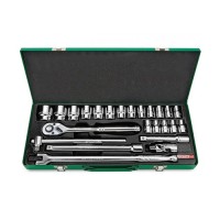 Набір інструментів Toptul головки з тріскачкою 1/2" 24од. (6-гр.) (GCAD2401)