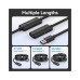 Дата кабель USB 2.0 AM/AF 15.0m Active black Vention (CBKBN)