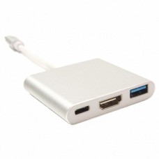 Перехідник USB C-Type - HDMI/USB PowerPlant (KD00AS1306)