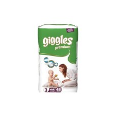 Підгузок Giggles Premium Midi 4-9 кг 48 шт (8680131201594)