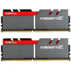 Модуль пам'яті для комп'ютера DDR4 16GB (2x8GB) 3200 MHz Trident Z Silver H/ Red G.Skill (F4-3200C16D-16GTZB)