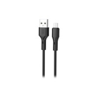 Дата кабель USB 2.0 AM to USB-C 1.0m black XO (NB230-AC.black)