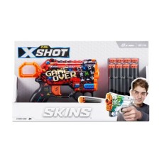 Іграшкова зброя Zuru X-Shot Швидкострільний бластер Skins Menace Game Over (8 патронів) (36515B)