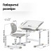 Парта зі стільцем Evo-kids Grey (Evo-06 Ergo G)