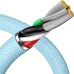 Дата кабель USB 2.0 AM to Lightning 2.0m 2.4A sky blue Baseus (CAJY001203)