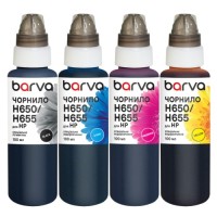 Чорнило Barva HP 122/178/650/655 4x100 мл, special, pigmented BK+C/M/Y (H655-100-MP)