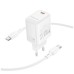 Зарядний пристрій BOROFONE BN26 Fuente USB-C PD20W + cable USB-C to USB-C White (6941991120251)