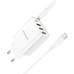 Зарядний пристрій BOROFONE BA79A charger set (C to C) White (BA79ACCW)