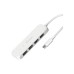 Концентратор J5create USB-C to 4xUSB-A 3.2 10Gbps white (JCH341EW-N)
