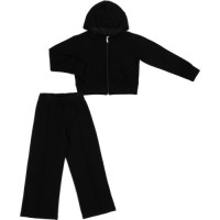 Спортивний костюм дитячий Breeze на блискавці з капюшоном (21207-140G-black)