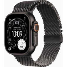 Смарт-годинник Apple Watch Ultra 3 GPS + Cellular 49mm Black Titanium Case with Black Titanium Milanese Loop - Medium (MF1Q4QP/A)