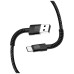 Дата кабель USB 2.0 AM to USB-C 1.0m 2.4А black ColorWay (CW-CBUC063-BK)