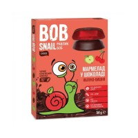Мармелад Bob Snail Яблуко Вишня в чорному шоколаді 54 г (1740484)