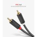 Кабель мультимедійний 2xRCA M to 2xRCA M 1.0m AV104 black Ugreen (30747)