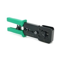 Інструмент Voltronic VegGieg V-E113, для обтиску RJ-45 (8P8C) та RJ-12/11 (6P6C), 4P4C, чорний/зелений, Q10 (V-E113)